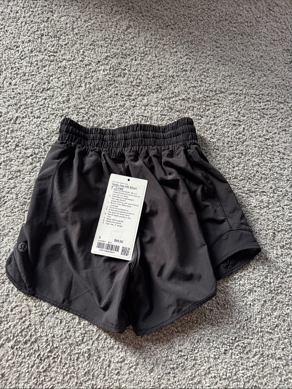 lululemon athletica Black Women's Athletic Shorts with Elastic Waist